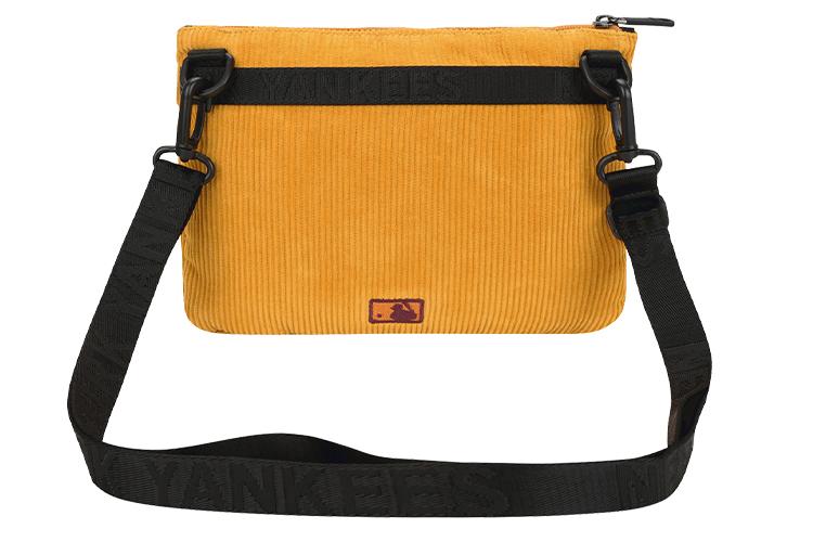 Кроссбоди-сумка унисекс MLB 32BGDG011 горчично-желтый/синий/хаки