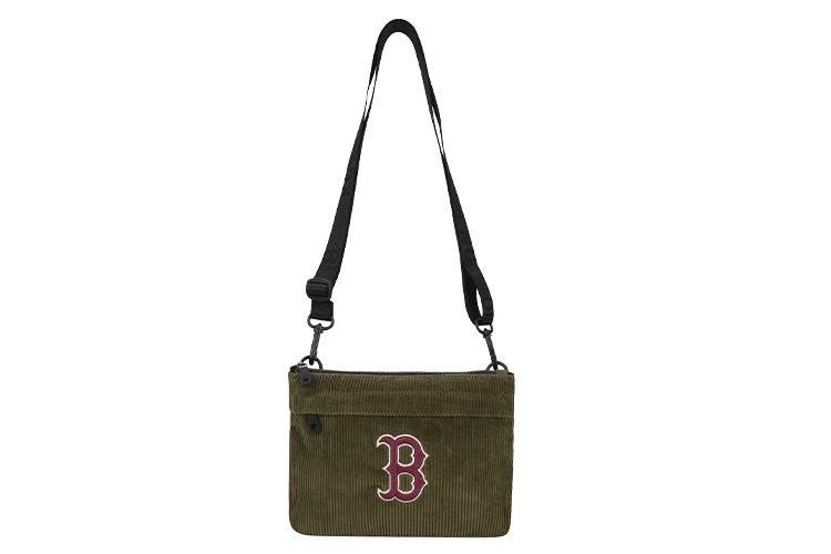 Кроссбоди-сумка унисекс MLB 32BGDG011 горчично-желтый/синий/хаки