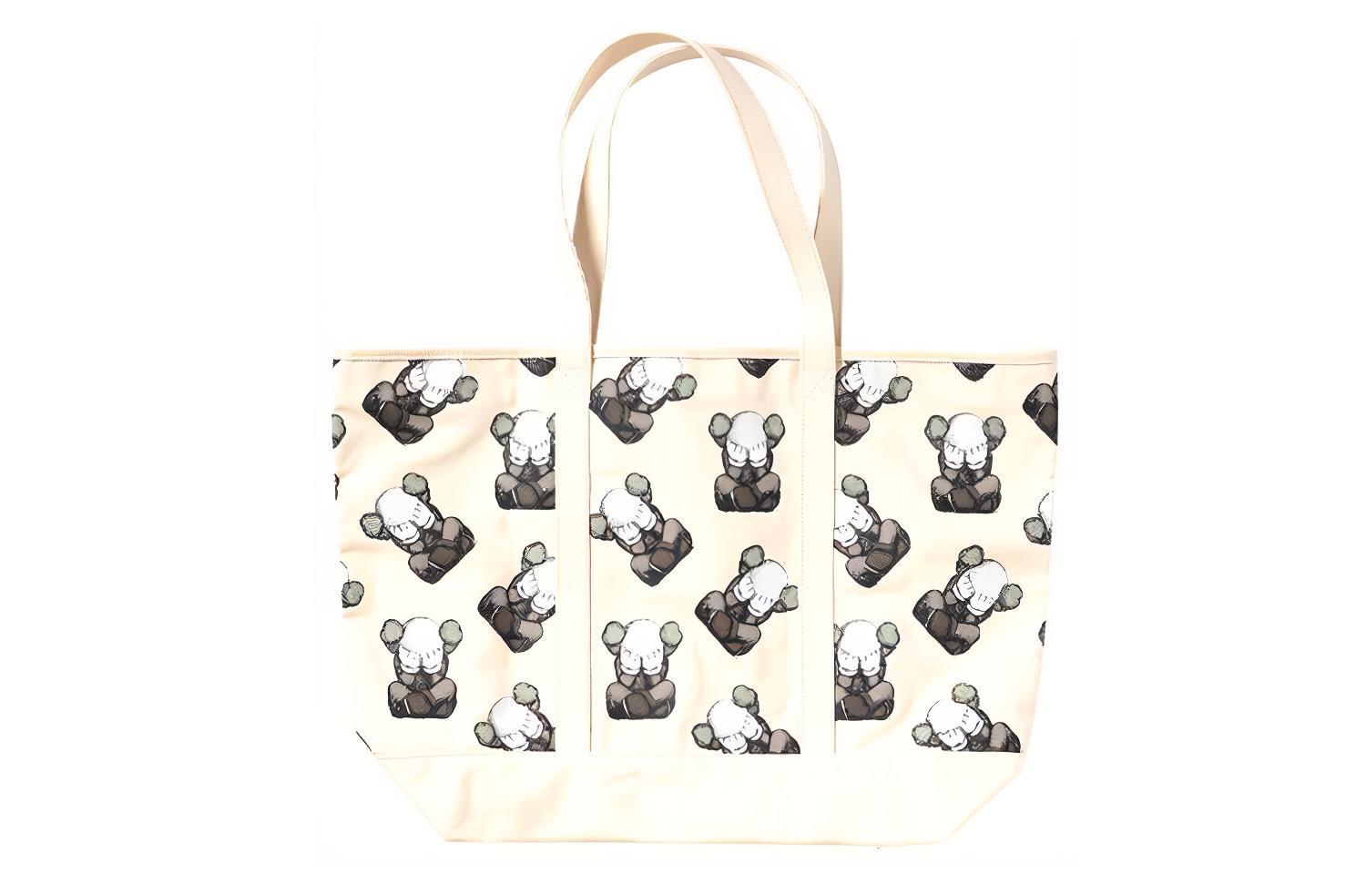 Сумка унисекс UNIQLO Kaws 1789637 слоновая кость