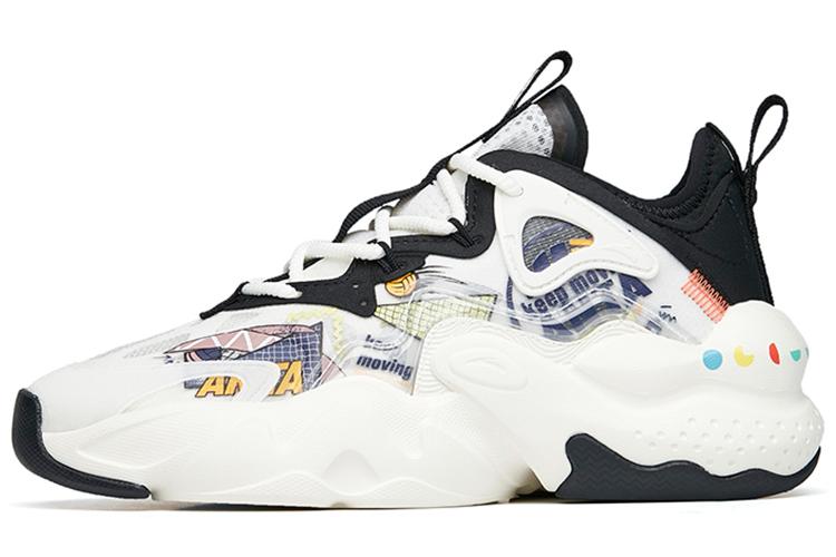 Кроссовки женские ANTA Bastard Life Collection белые, черные, зеленые