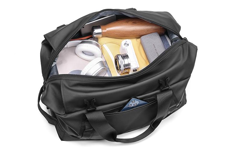 Дорожная сумка мужская OUTWALK Oxford черная стандартного размера