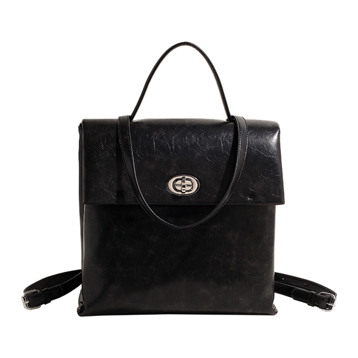 Рюкзак женский UNITE STAR PU черный, желто-коричневый