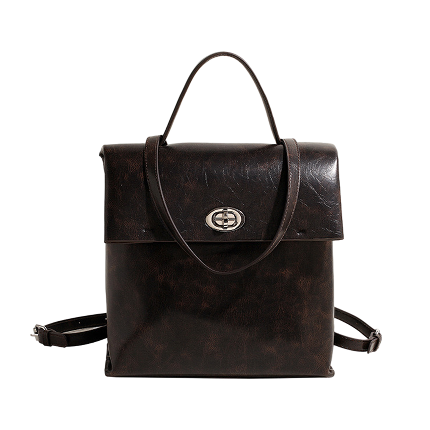 Рюкзак женский UNITE STAR PU черный, желто-коричневый