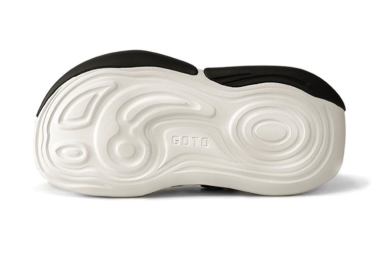 Сандалии унисекс GOTO G-1117 черно-белые, 41 EU