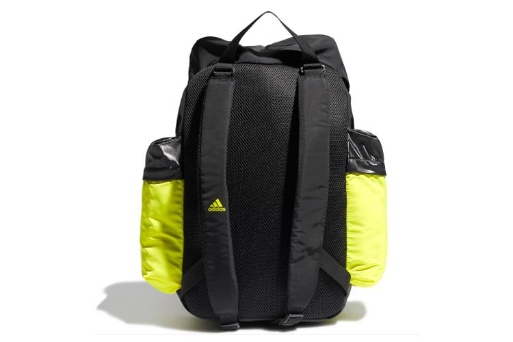 Рюкзак унисекс Adidas GM4545 черный, кислотно-зеленый, желтый