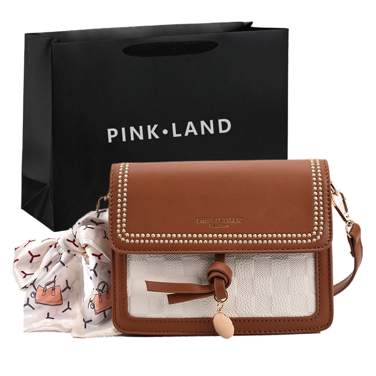 Dark Brown+Black Shopping Bag