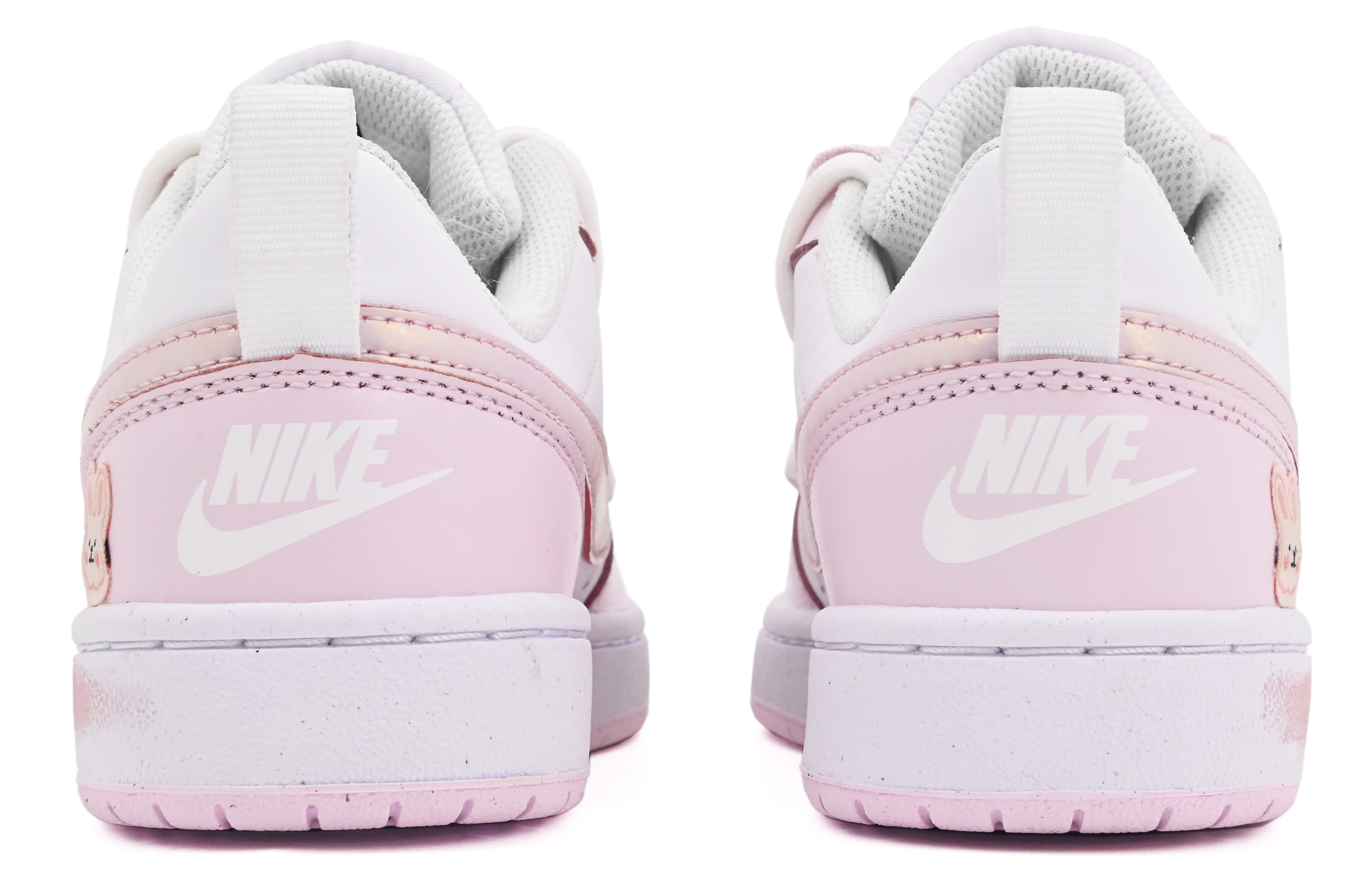 Кеды женские Nike Court Borough 2 GS бело-розовые, 35.5 EU