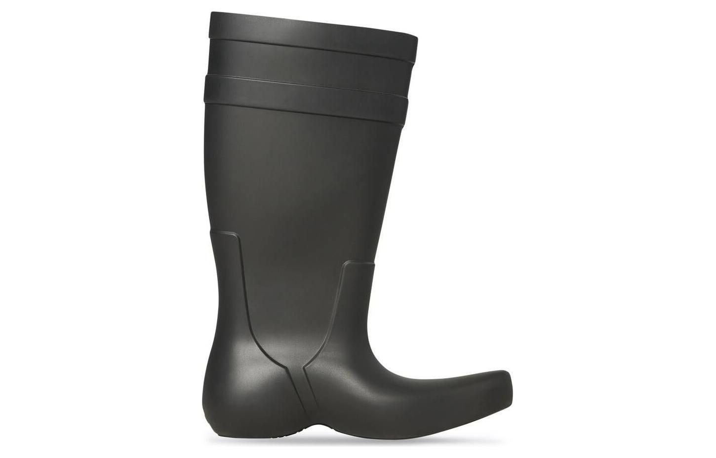 Резиновые сапоги мужские Balenciaga Excavator Boot черные, 41 EU