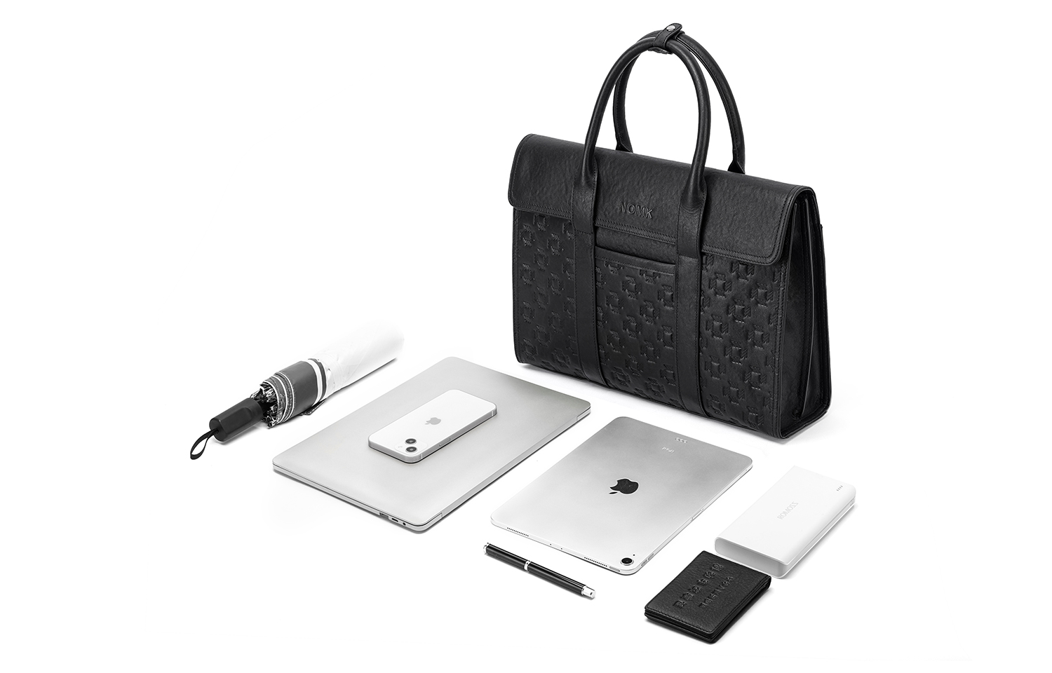 Папка для документов мужская NOMK 1799963 черная большого размера