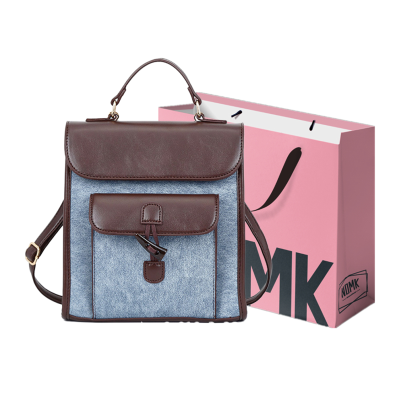 Сумка-рюкзак женская NOMK MK231213-4 кофейный/черный