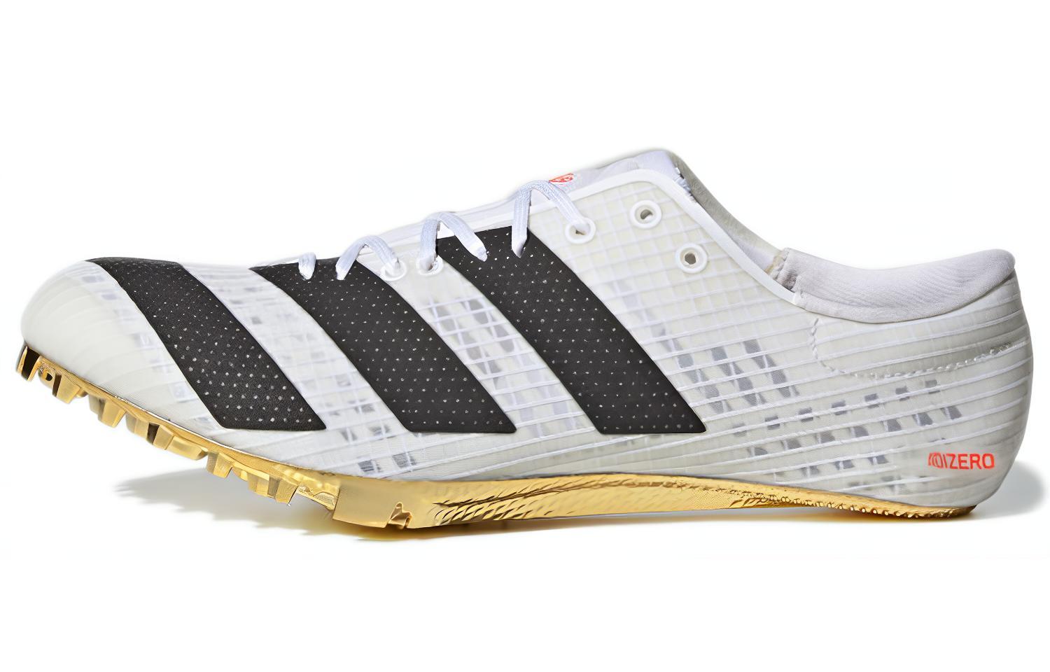 Кроссовки унисекс Adidas Adizero Finesse Spikes белые, черные