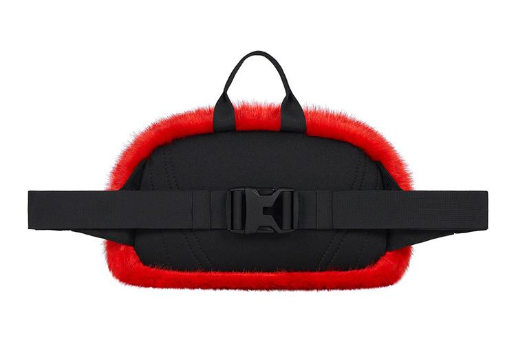 Сумка унисекс Supreme x The North Face Beaver Fur разноцветная, красная