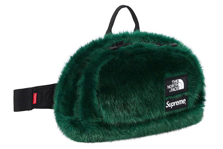 Сумка унисекс Supreme x The North Face Beaver Fur разноцветная, красная