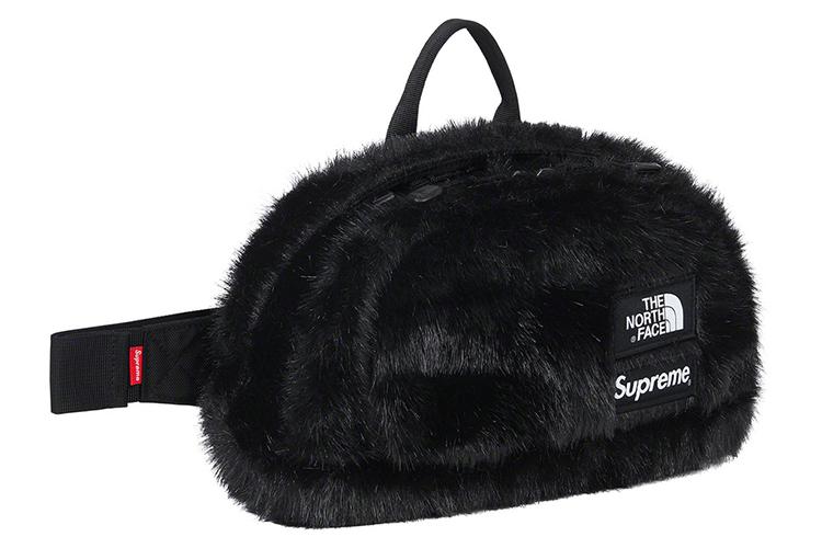 Сумка унисекс Supreme x The North Face Beaver Fur разноцветная, красная