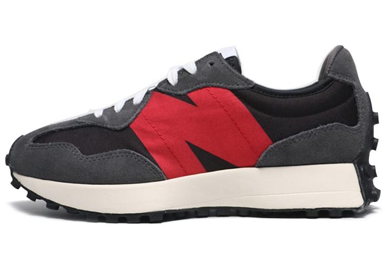 Кроссовки унисекс New Balance 327 черные, красные, 44.5 EU