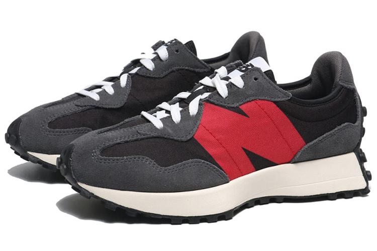 Кроссовки унисекс New Balance 327 черные, красные, 44.5 EU