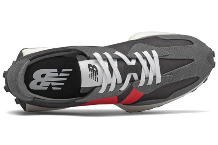 Кроссовки унисекс New Balance 327 черные, красные, 44.5 EU