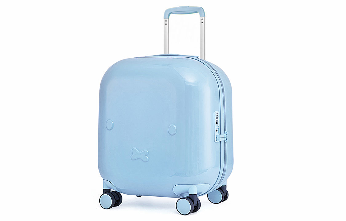 Чемодан женский Miffy PC розово-голубой градиент