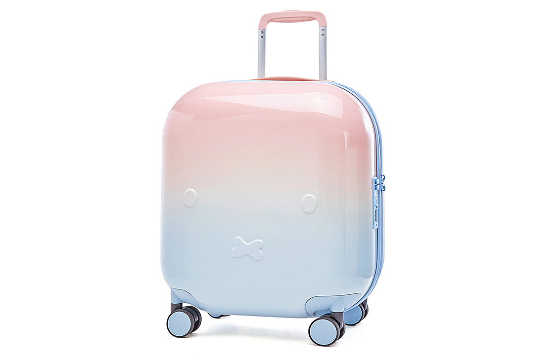 Чемодан женский Miffy PC розово-голубой градиент