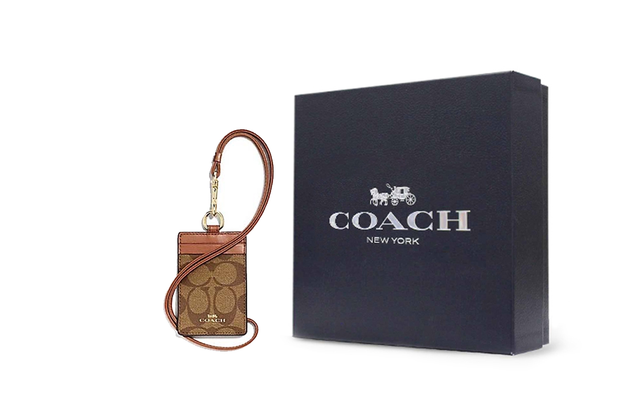 Кредитница женская COACH 1805505 хаки коричневая