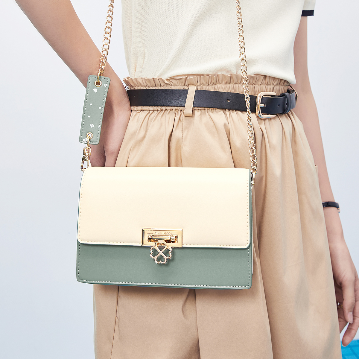 Сумка женская MEXICAN MLBD02211272 белая и зелёная