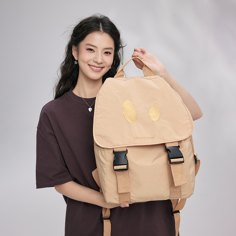 Рюкзак унисекс DANGEROUSPEOPLE Regular черный/хаки