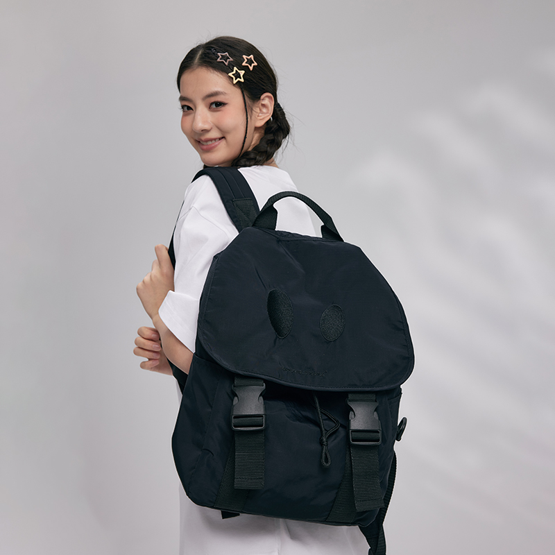 Рюкзак унисекс DANGEROUSPEOPLE Regular черный/хаки