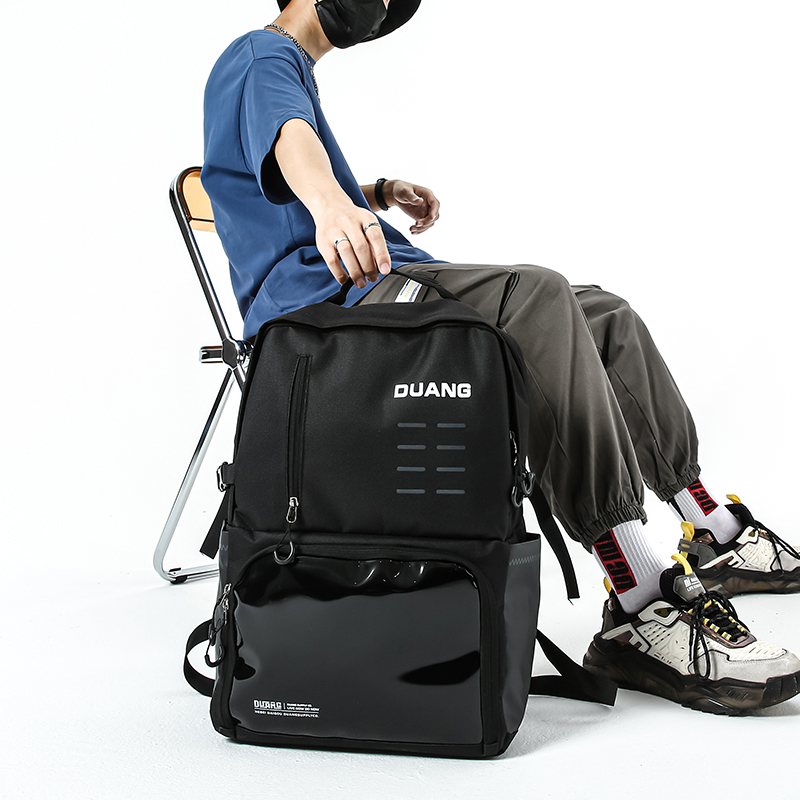 Рюкзак мужской NIGEER Oxford черный/фиолетовый