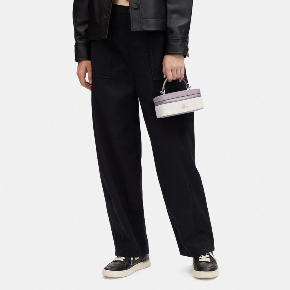 Сумка женская COACH CJ522-SVVVJ бело-фиолетовая