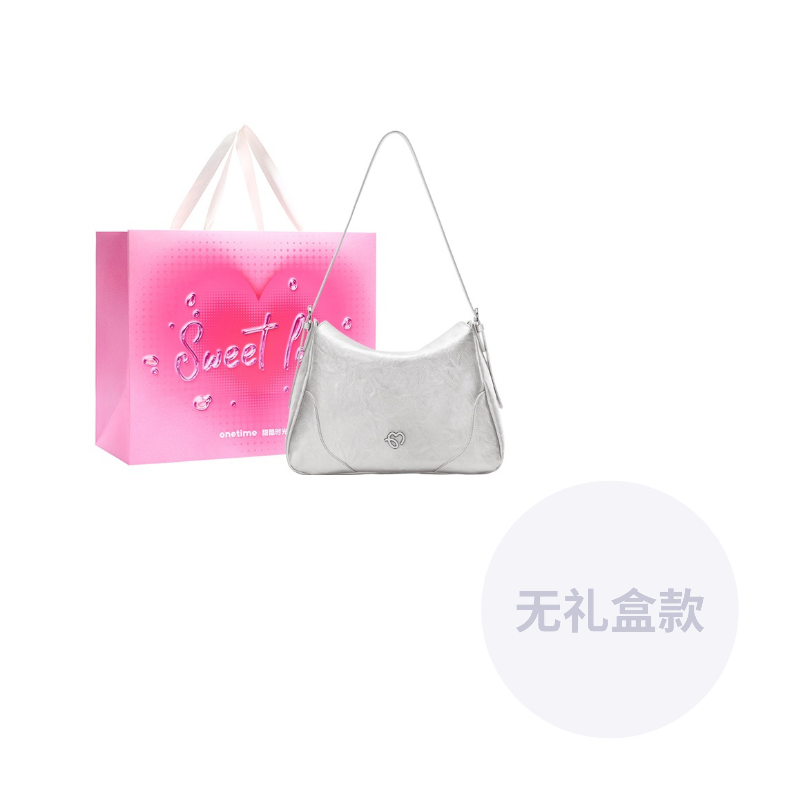 Сумка женская ONE TIME Goddess Bag черная/металлик серебристый