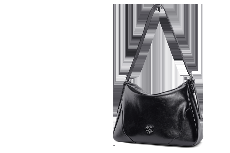 Сумка женская ONE TIME Goddess Bag черная/металлик серебристый