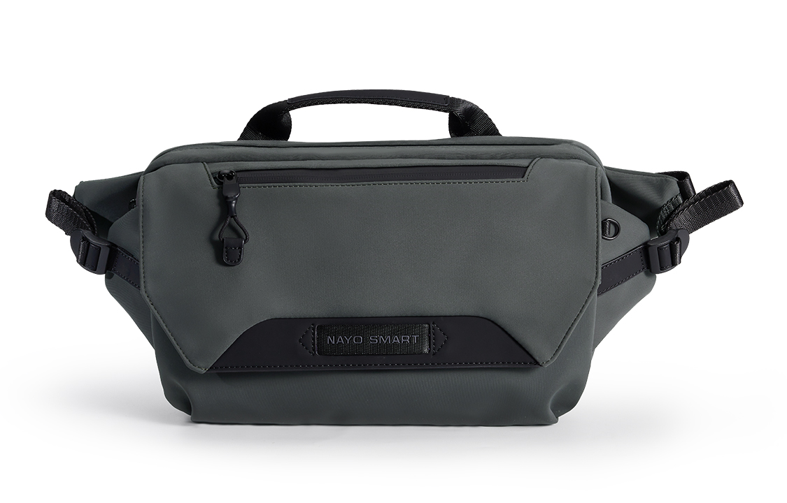 Сумка мужская NAYO SMART NS-HM-H3 серо-зелёная/чёрная