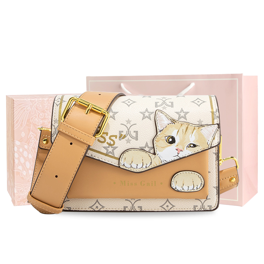 Сумка женская MISS GAIL MG6268, monogram white box