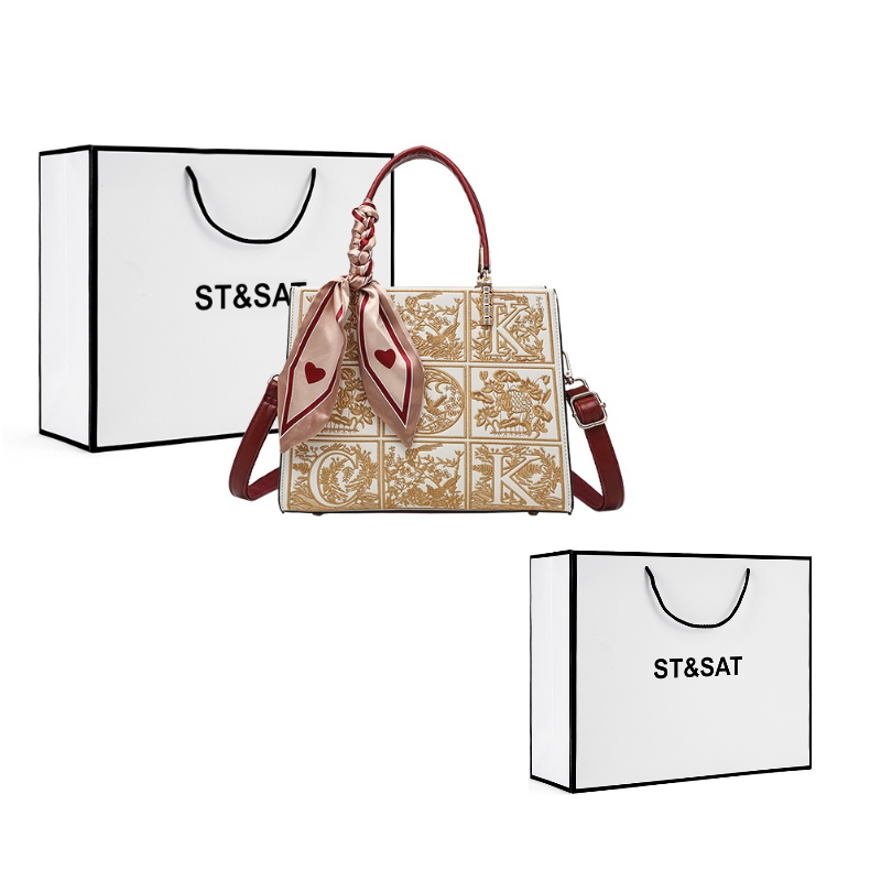 Сумка женская ST&SAT SS1123A004 абрикосово-красная