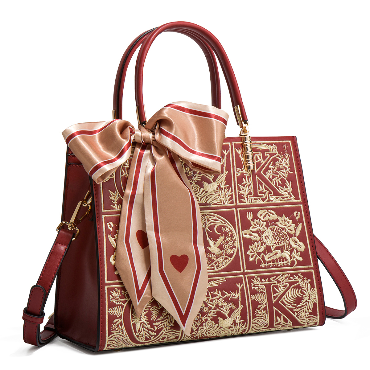 Сумка женская ST&SAT SS1123A004 абрикосово-красная