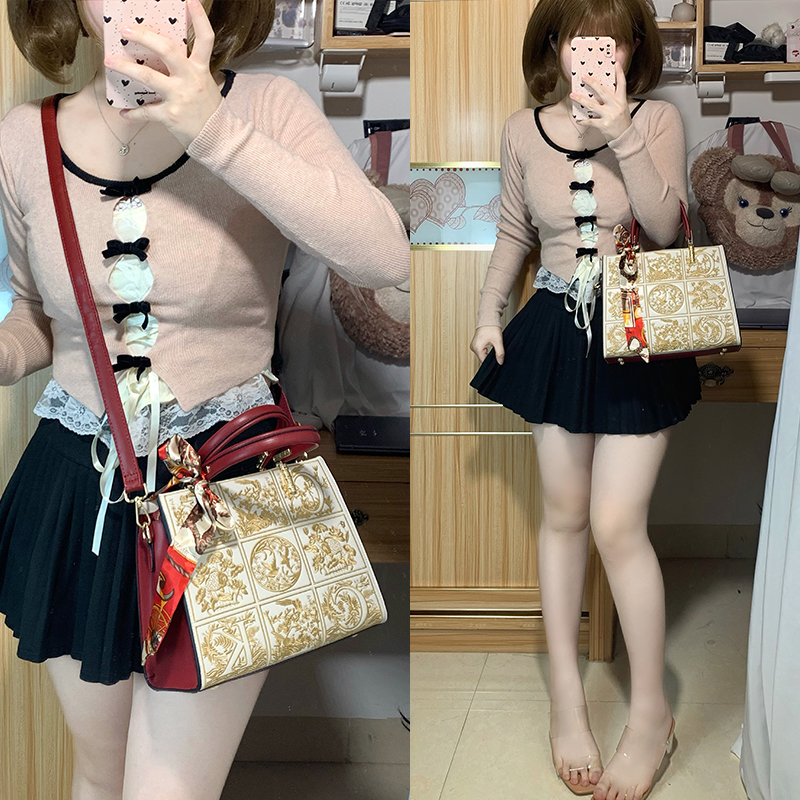 Сумка женская ST&SAT SS1123A004 абрикосово-красная