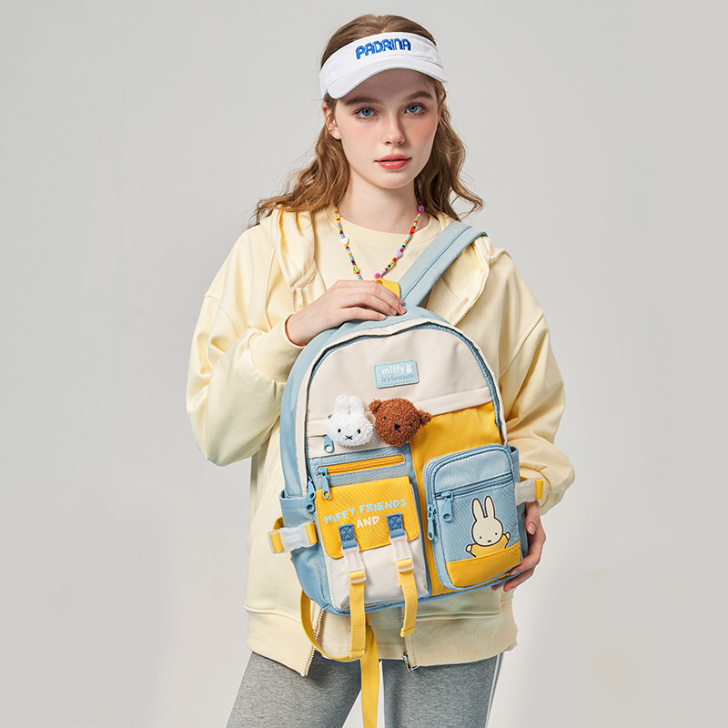 Рюкзак женский Miffy MF1462-01 синий/фиолетовый