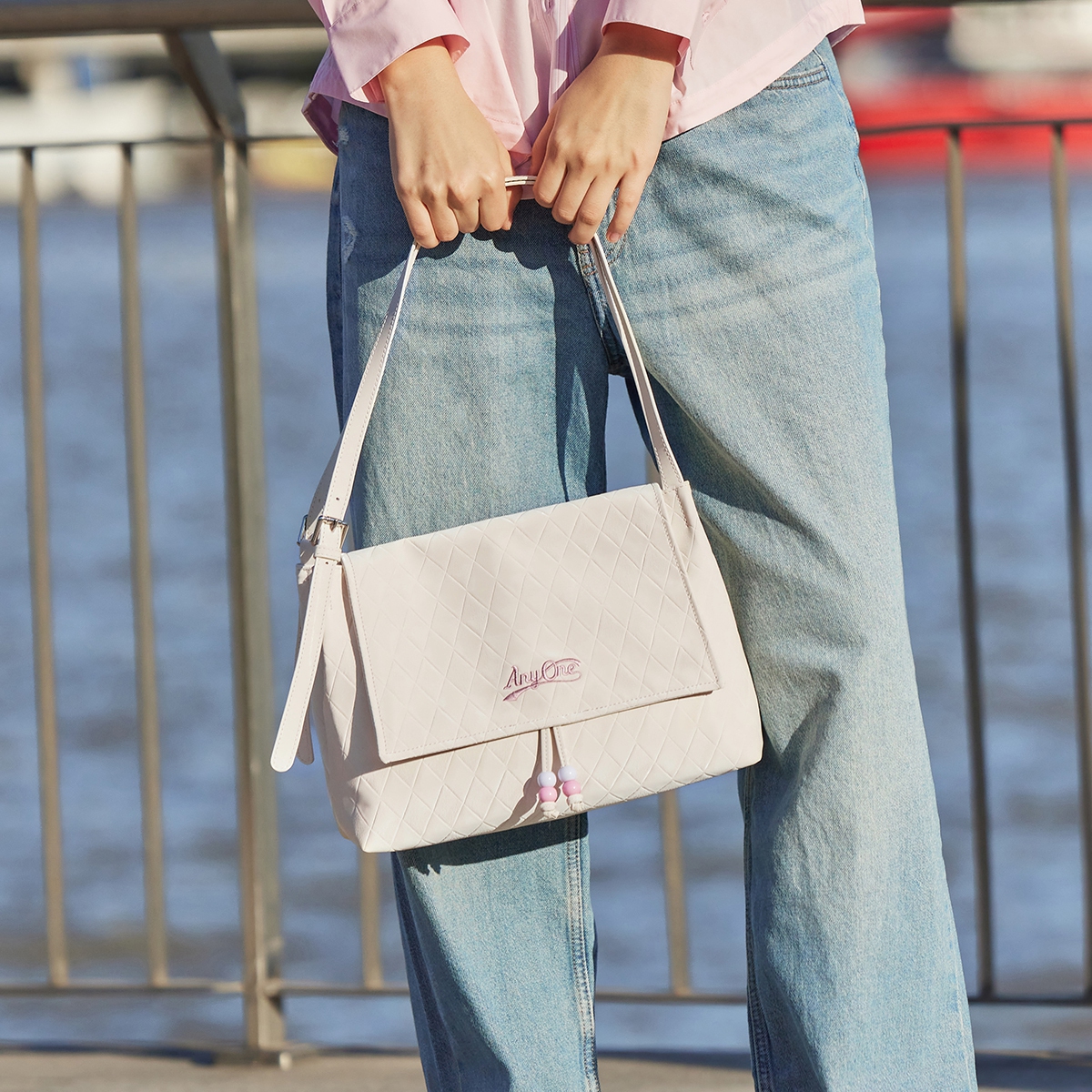 Сумка женская SEM/R 105124153017 экрю/деним, One Size EU