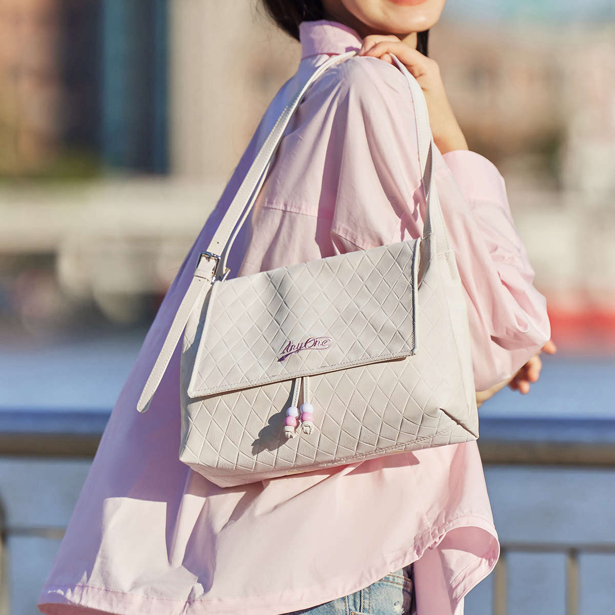 Сумка женская SEM/R 105124153017 экрю/деним, One Size EU