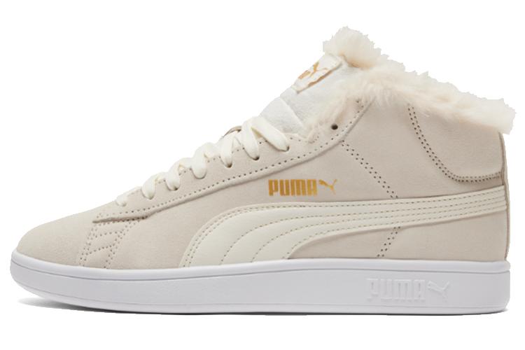 Кеды женские PUMA Smash V2 Mid Top бежево-белые