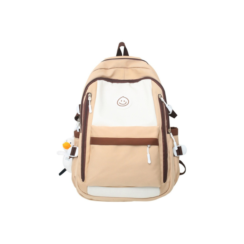 Рюкзак унисекс NOMK Nylon Canvas Laptop Backpack многоцветный, brown
