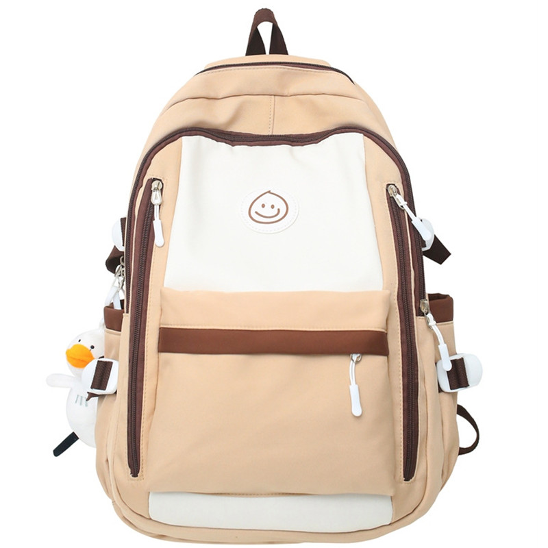 Рюкзак унисекс NOMK Nylon Canvas Laptop Backpack многоцветный, brown