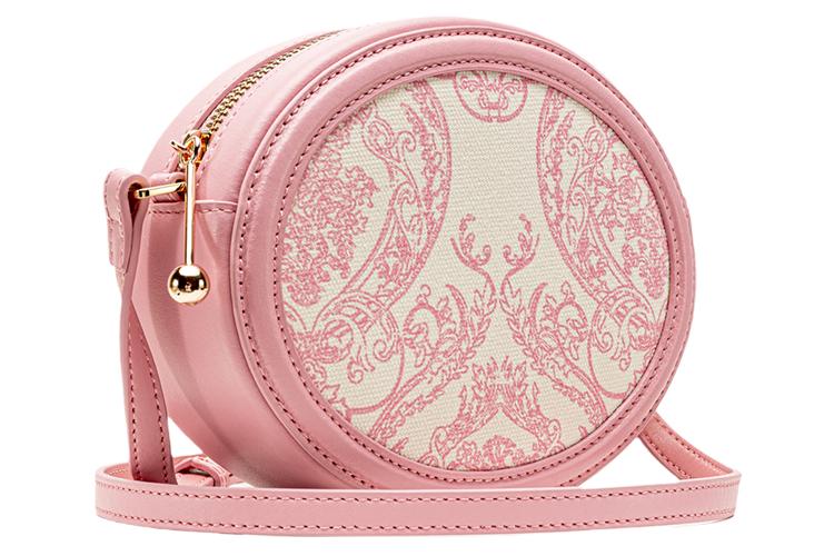 Сумка женская VANESSA HOGAN Monogram кроссбоди молочно-розовая