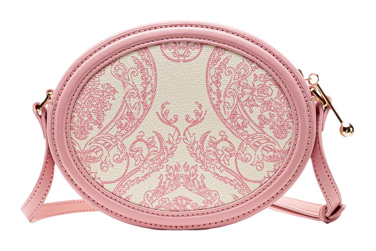 Сумка женская VANESSA HOGAN Monogram кроссбоди молочно-розовая