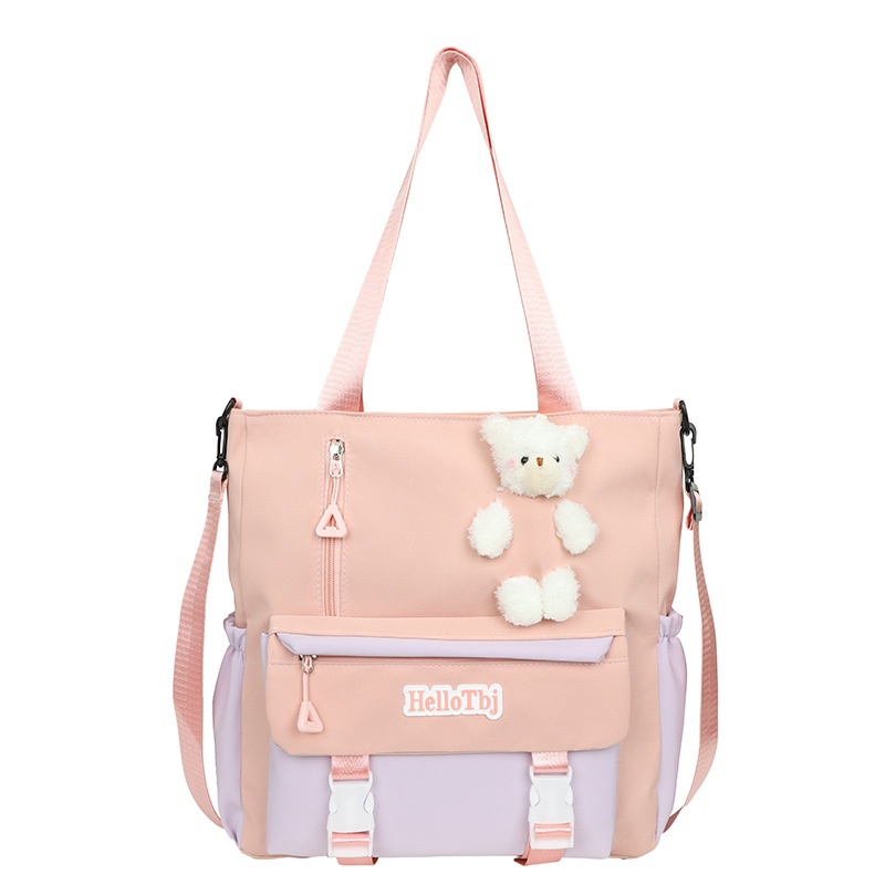 Сумка унисекс Techson TKS-XBY6157 белая, бежевый, розовый, пурпурный, черный, Medium EU