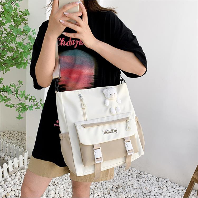 Сумка унисекс Techson TKS-XBY6157 белая, бежевый, розовый, пурпурный, черный, Medium EU