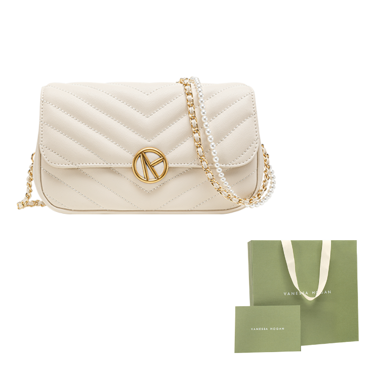 Сумка женская VANESSA HOGAN 2212448OWH экрю среднего размера