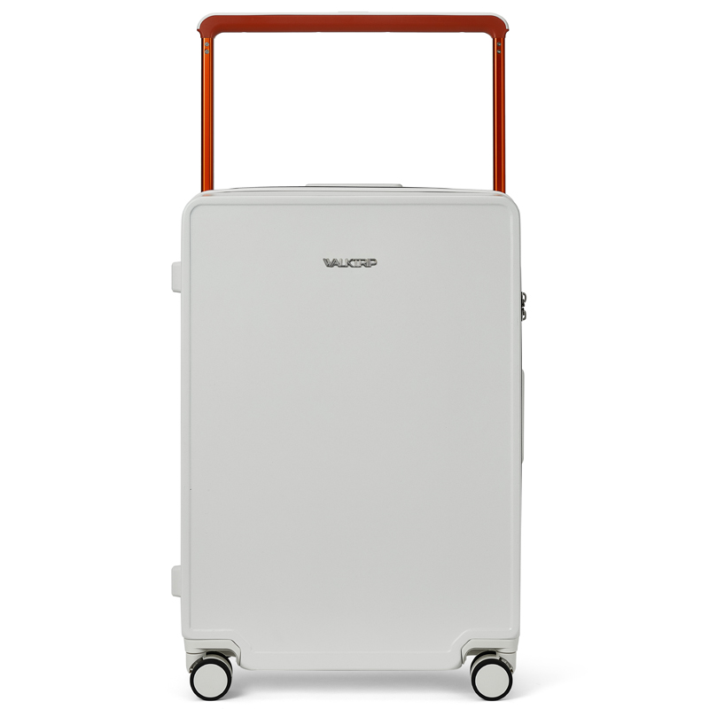 Чемодан унисекс WALKTRIP PC Travel Bag белый/ванильно-молочный/черно-красный, 20 inches EU