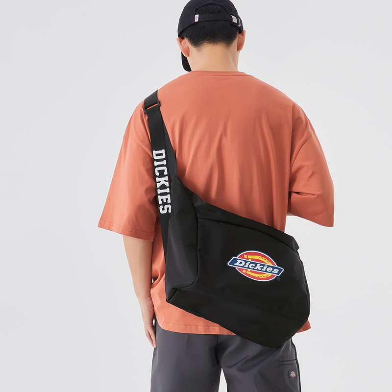 Сумка унисекс Dickies my22rd01 черный/экрю/красный