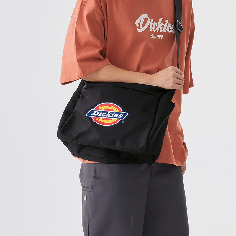 Сумка унисекс Dickies my22rd01 черный/экрю/красный